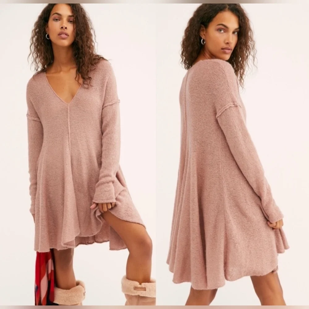 Free People Dancing In The Forest Sweater Tunic Women's Size M